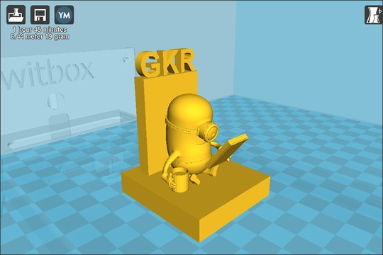 3D projekt: Minion čita u GKR-u