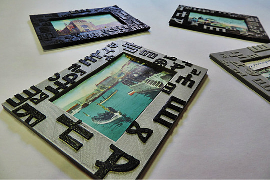 "This is my Cultural Heritage": Old Postcards Framework Printed by 3D Printer and Inspired by Europeana