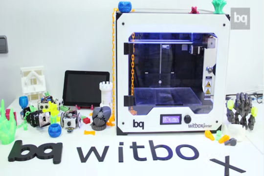 Osnovni dijelovi 3D-printera Witbox 