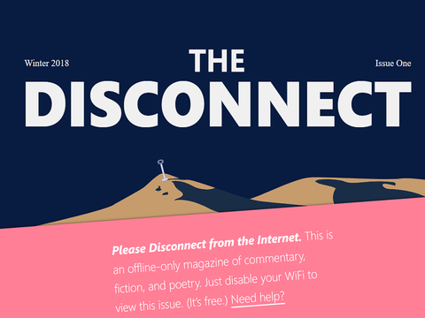 "The Disconnect": digitalni časopis za čije čitanje morate ugasiti internet