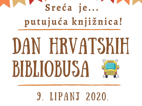 Sretan vam 9. lipnja -  Nacionalni Dan hrvatskih putujućih knjižnica – bibliobusa!